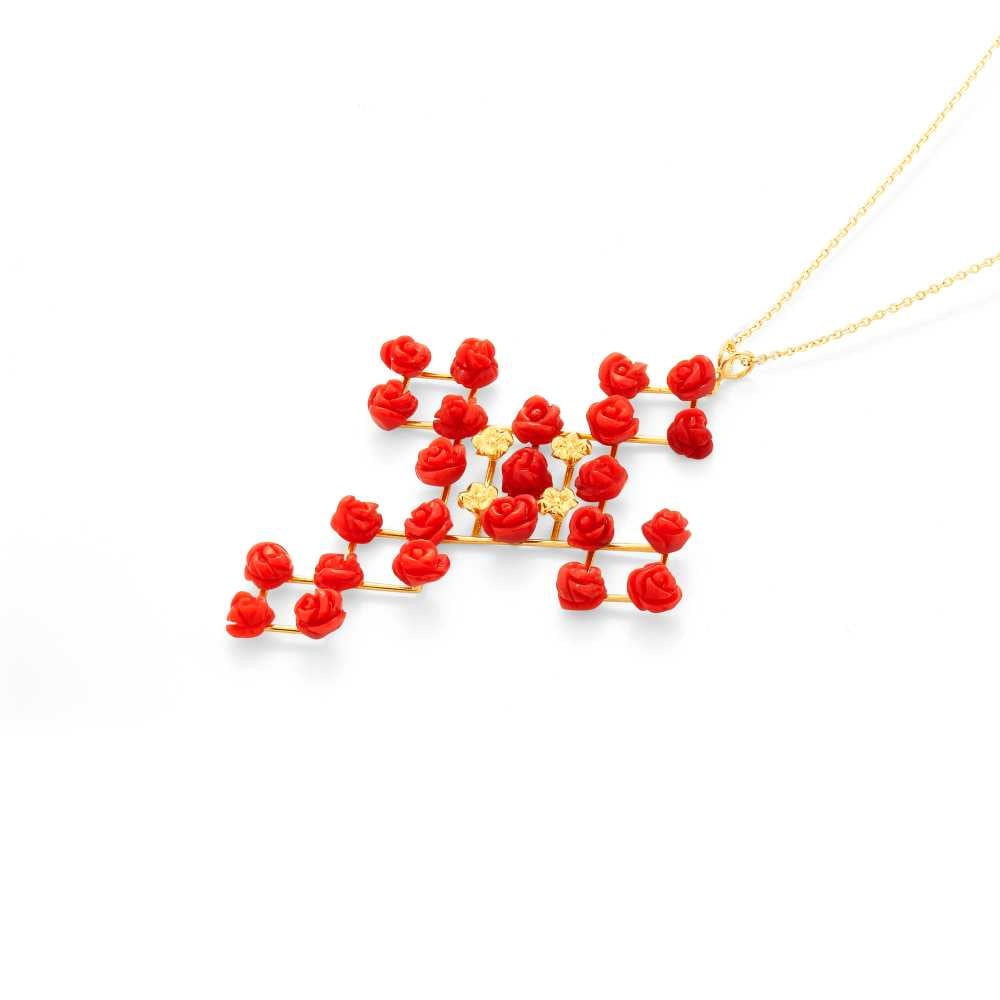 copy of Coral Heart Necklace