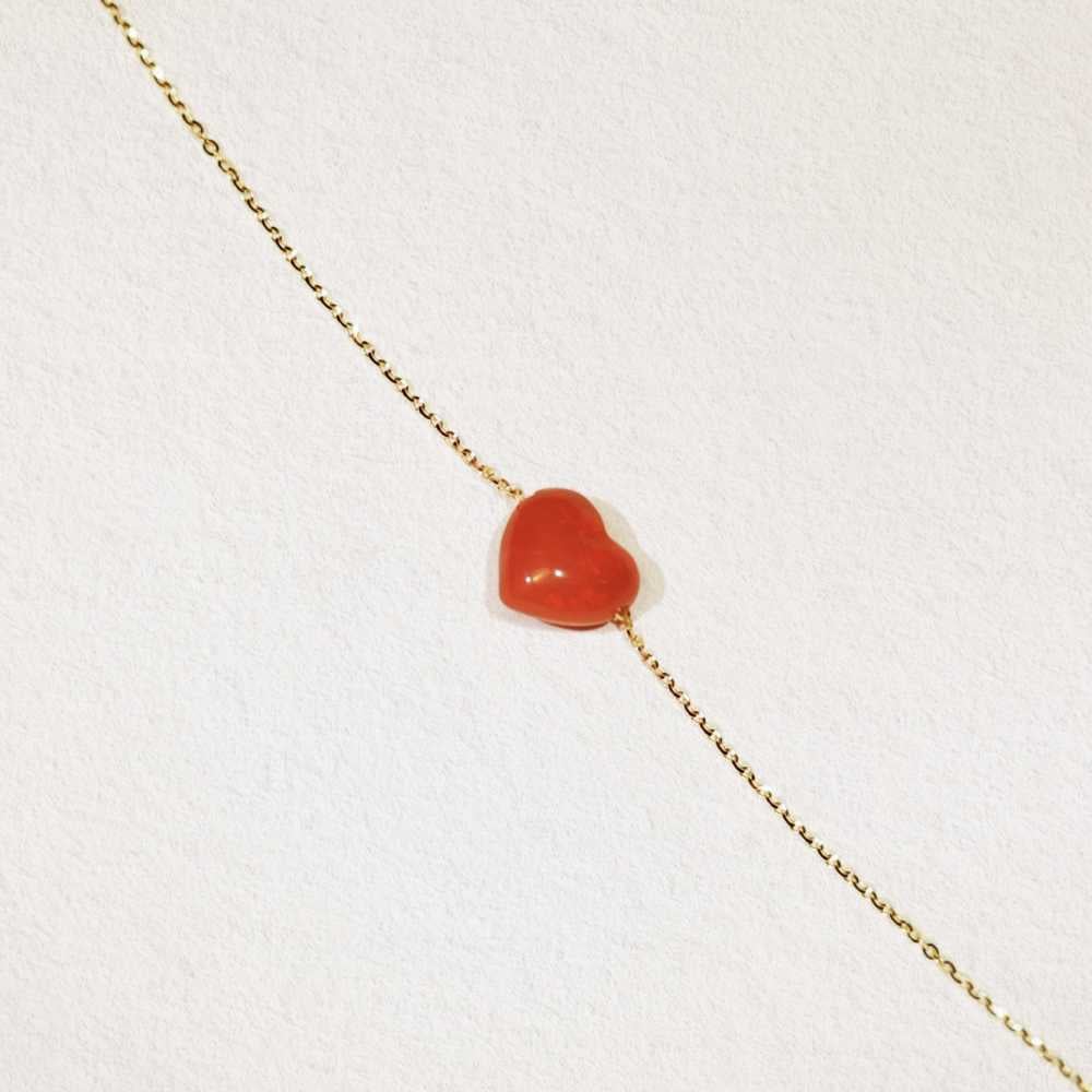 Coral Heart Necklace