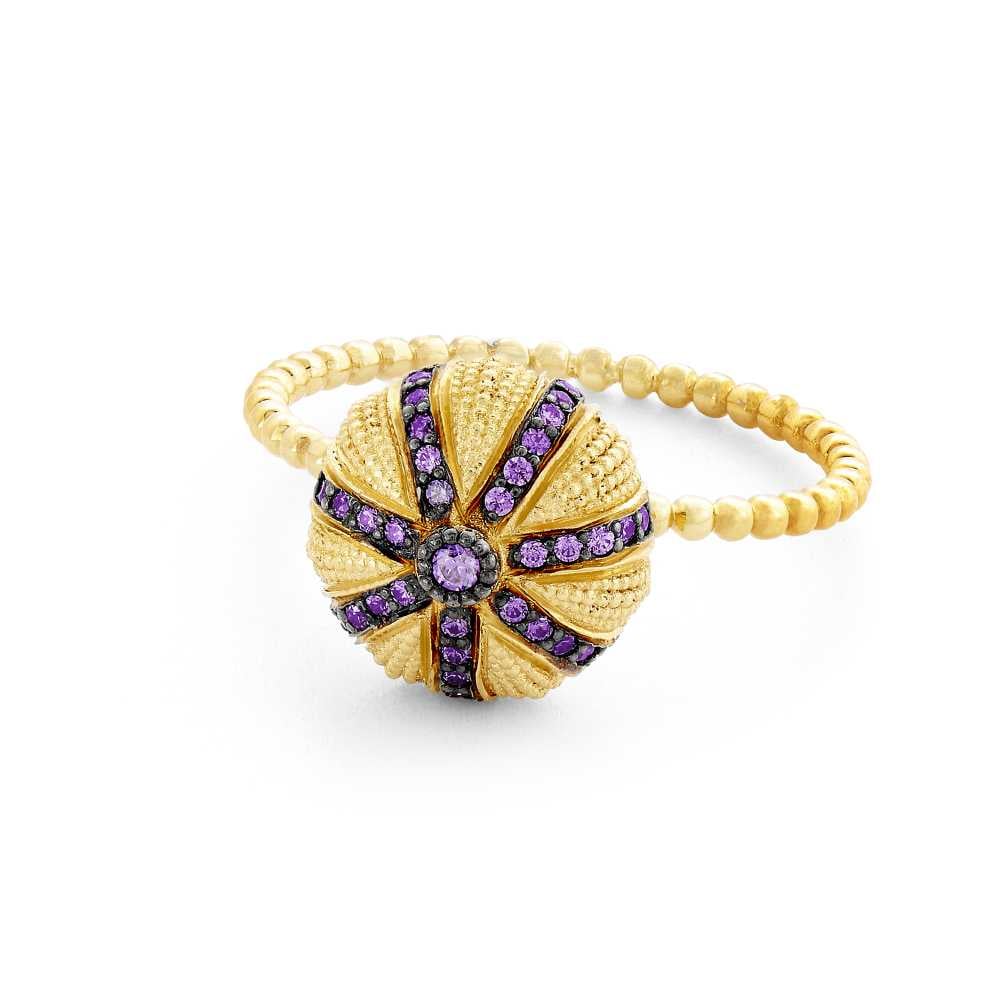 PM Tanzanite Sea Urchin Ring